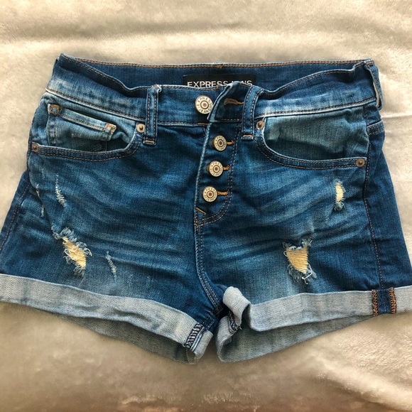 Express Pants - Mid-rise Express jean shorts